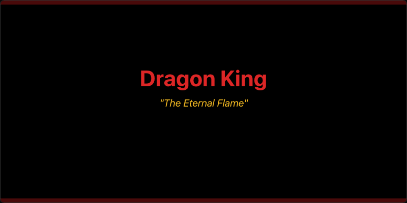Dragon King boss intro screen in Stickman Fighter